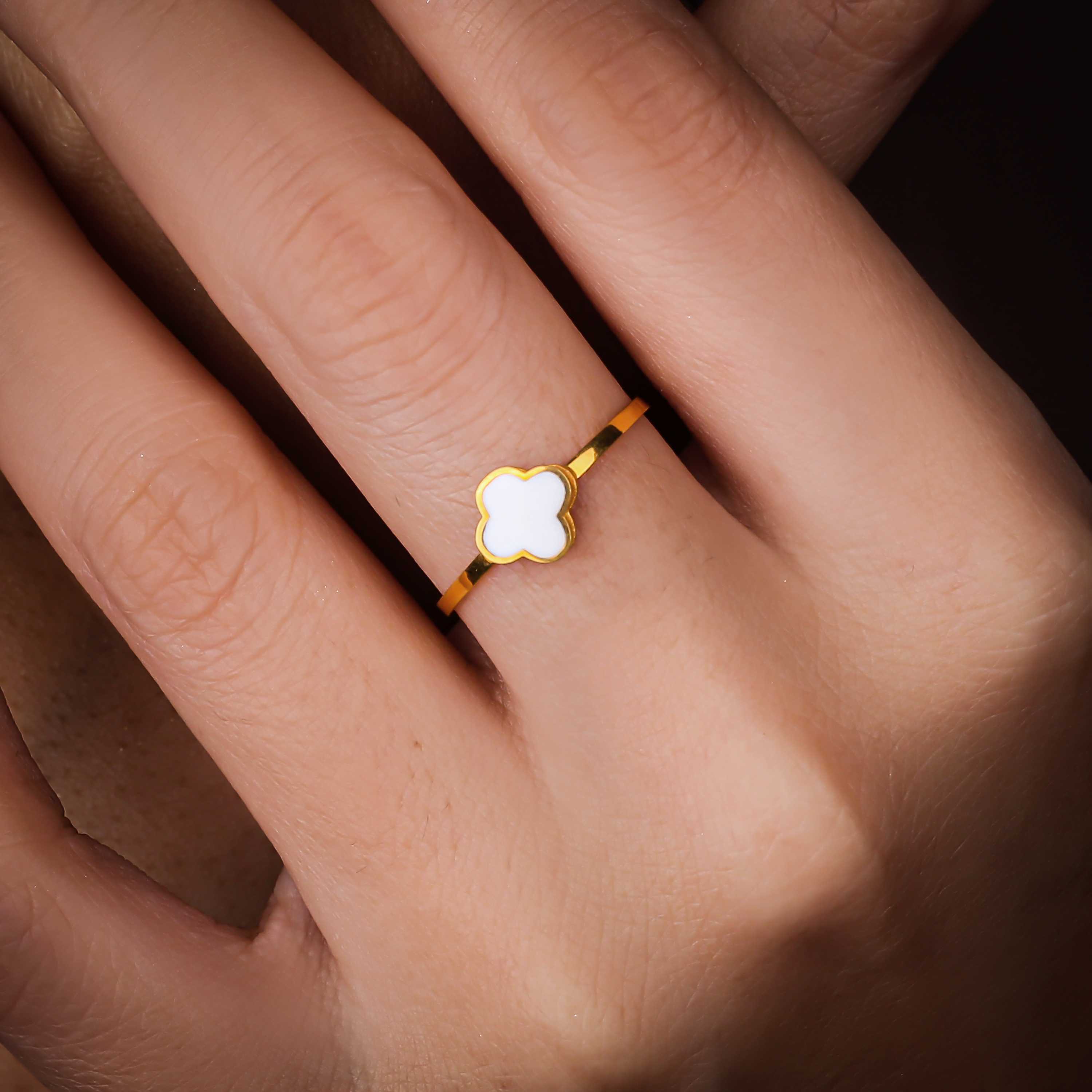 21-karat gold ring, Turkish made - (H-1282)